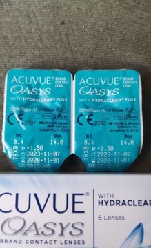 Soczewki Acuvue Oasys -1,5 8.4 dwutygodniowe 2 szt