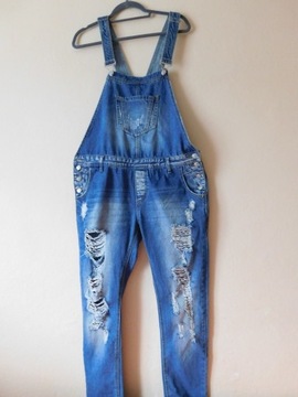 FB Sister spodnie jeans ogrodniczki 38 40