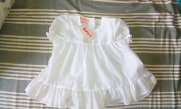 nowa biala sukienka 3-6miesięcy r. 68 firmy baby C
