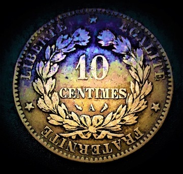 10 CENTIMES--CERES--1897--FASCES--FRANCJA--RZADSZA