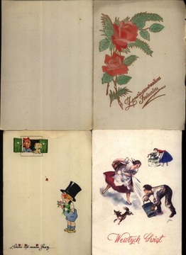 Polske pocztówki świąteczne Piękne grafiki 1961