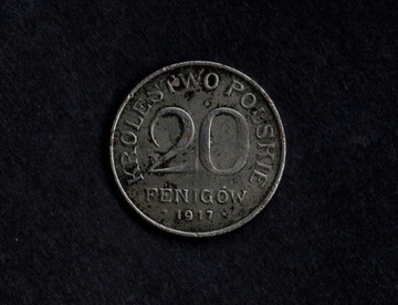 20 fenigów 1917 Królestwo Polskie 