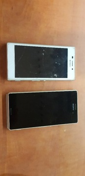 dwa telefony sony xperia m2aqua+m4aqua 