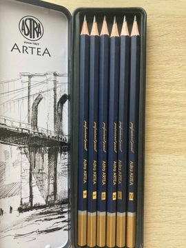 Zestaw ołówków do szkicowania ARTEA 6 sztuk
