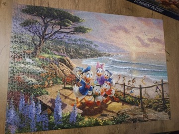 Puzzle 1000 Thomas Kinkade Disney Donald i Daisy