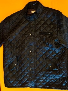 Duża kurtka pikowana przejściowa czarna  xxxl