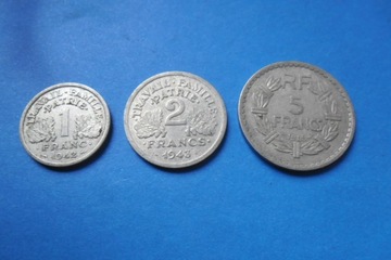  1 Frank 1942, 2 Franki 1943, 5 Franków1945r Bazor