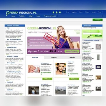 Portal ogłoszeniowy + domena oferta-regionu.pl