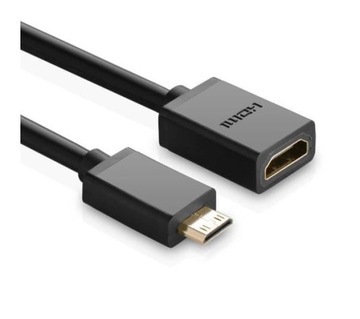 Adapter UGREEN miniHDMI do HDMI 22cm Czarny 