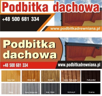 Podbitka dachowa drewniana