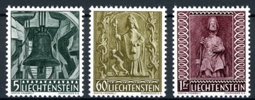 LIECHTENSTEIN mi.386-8  RZEZBA  SZTUKA  