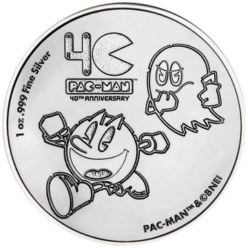Moneta Pac Man -  1 oz srebro