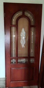 Drzwi drewniane zewnętrzne wewnętrzne 