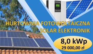 Fotowoltaika, instalacja 8,0 kW - Z DOKUMENTAMI DO