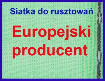 Siatka do rusztowań 2,57x10 zielona rusztowaniowa