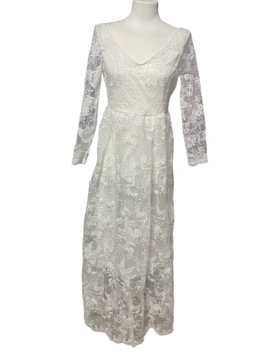 Sukienka ślubna Vintage koronka rozmiar L/XL