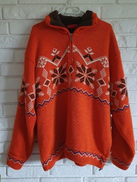 Bluza ocieplana sweter, kurtka vintage L