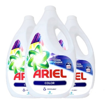 3x Żel do prania kolorów Ariel Color+ 5.5L MEGA!!!