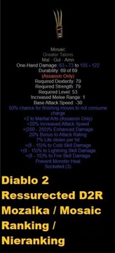 D2R Diablo 2 Resurrected Mozaika Mosaic PC PS4 PS5