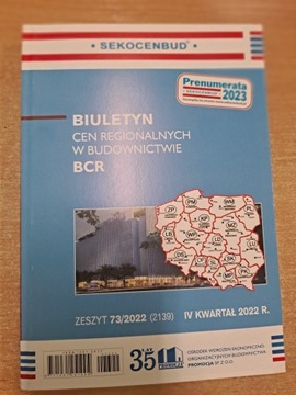 Sekocenbud BCR Biuletyn cen reg. w budown. 4/2022