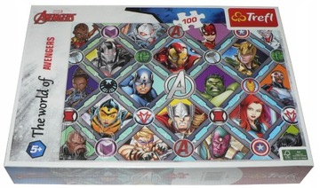 Puzzle TREFL 100 - Marvel AVENGERS Bohaterowie