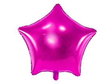 Balon foliowy, gwiazda, burgund 48 cm 