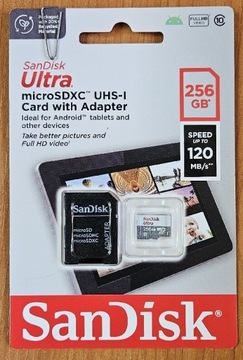 Karta pamięci microSD z adapterem 256GB