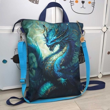 Torba-plecak wodoodporna Water Dragon hand made