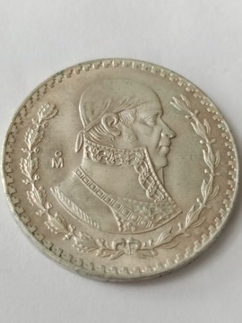 Moneta 1 peso Meksyk 1964