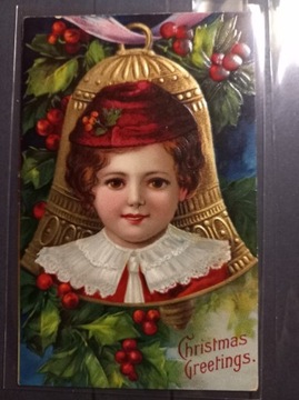 Pocztówka Boże Narodzenie Dziecko 1910