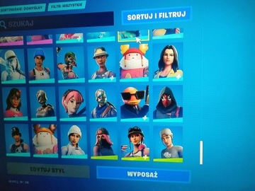 Konto FORTNITE og skiny 2 sezon