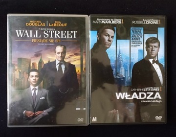 WALL STREET, WŁADZA, 2XDVD,DOUGLAS,CROWE,WAHLBERG 