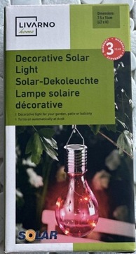 Dekoracyjna lampa solarna