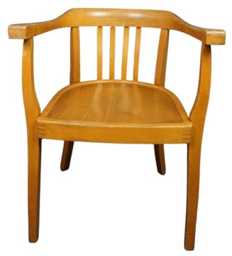 Krzesło gabinetowe drewniane stare 