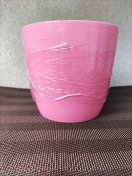 Nowa plastikowa doniczka Lobelia fun 15 cm różowa