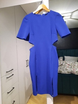 Kobaltowa sukienka M 