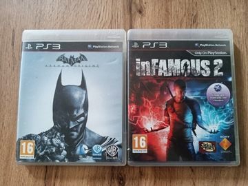 Batman Arkham Origins i inFamous 2 na PS3