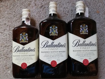 Butelki po Ballantine's  whisky 1 L - 3 sztuki