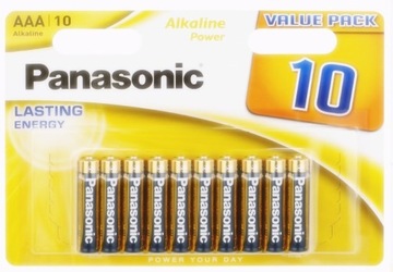 Baterie alkaliczne LR03 AAA 1,5V Panasonic 10szt.