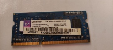 KINGSTON 2GB 1Rx8 PC3-10600S-9-10-B10