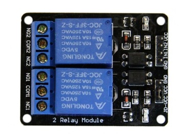 Przekaznik dwukanałowy z optoizolacją dla Arduino