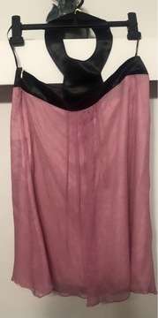 Zwiewna różowa bluzka z podszewką rozmiar S