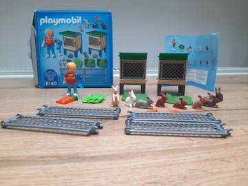 Playmobil 6140, klatka dla króliczków, kompletny 