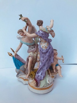 Figura ALEGORIA VIKTORII XIX w MEISSEN MIŚNIA