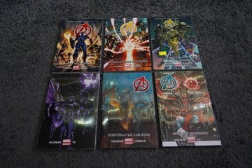 Avengers Tomy 1,2,3,4,5,6, NOWE FOLIA