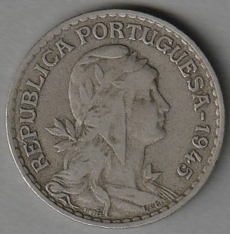 Portugalia 1 escudo 1945