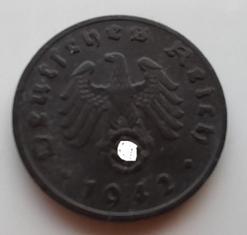 NIEMCY 1 Reichspfennig 1942 A - Zn