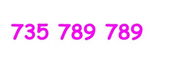 735 789 789 ZŁOTY NUMER w T-Mobile OKAZJA