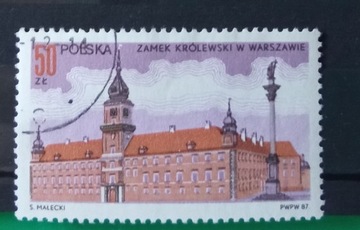 Znaczki kasowane Polska 1987r Mi3098 Zamek Królews