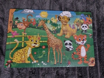 Puzzle drewniane 30 sztuk